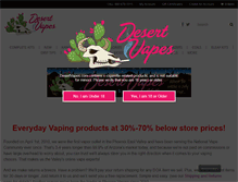 Tablet Screenshot of desertvapes.com